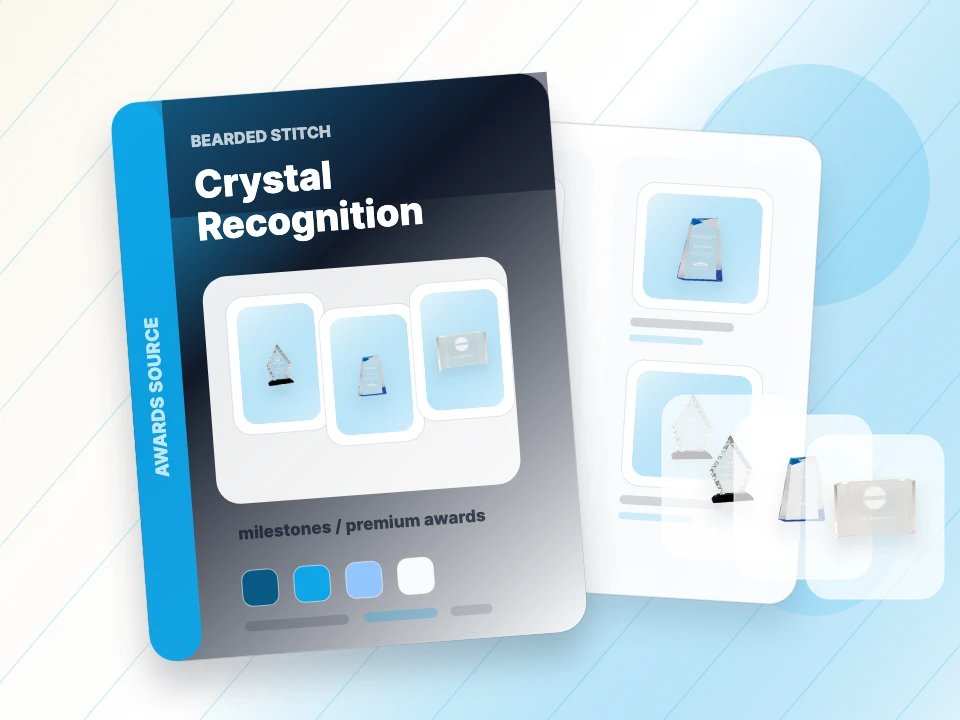 Catalog examples of crystal and glass award products