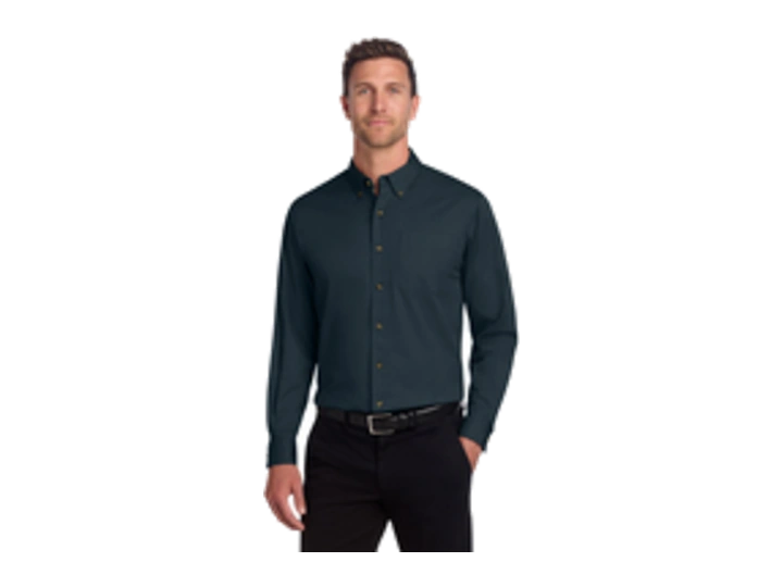 Catalog product image of a long sleeve twill work shirt