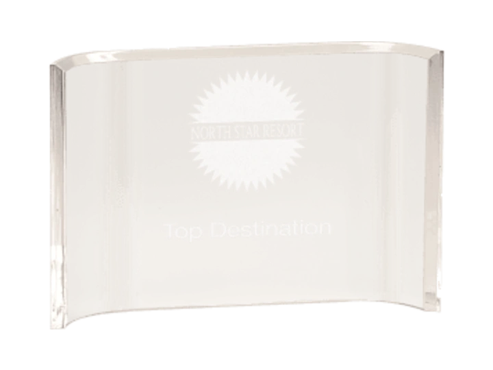 Catalog product image of a clear acrylic award