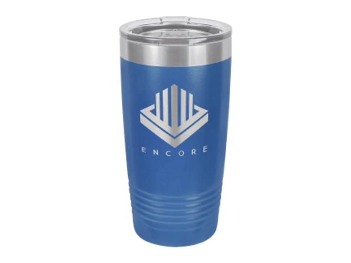 Catalog product image of an engraved Polar Camel tumbler