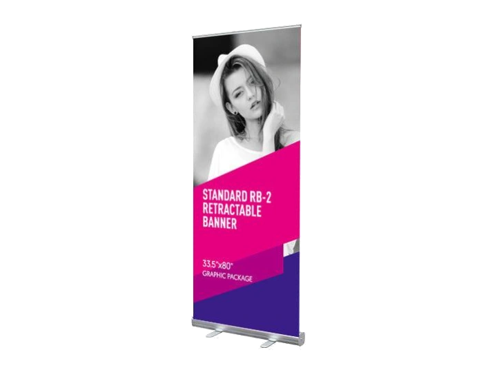 Catalog product image of a retractable banner stand